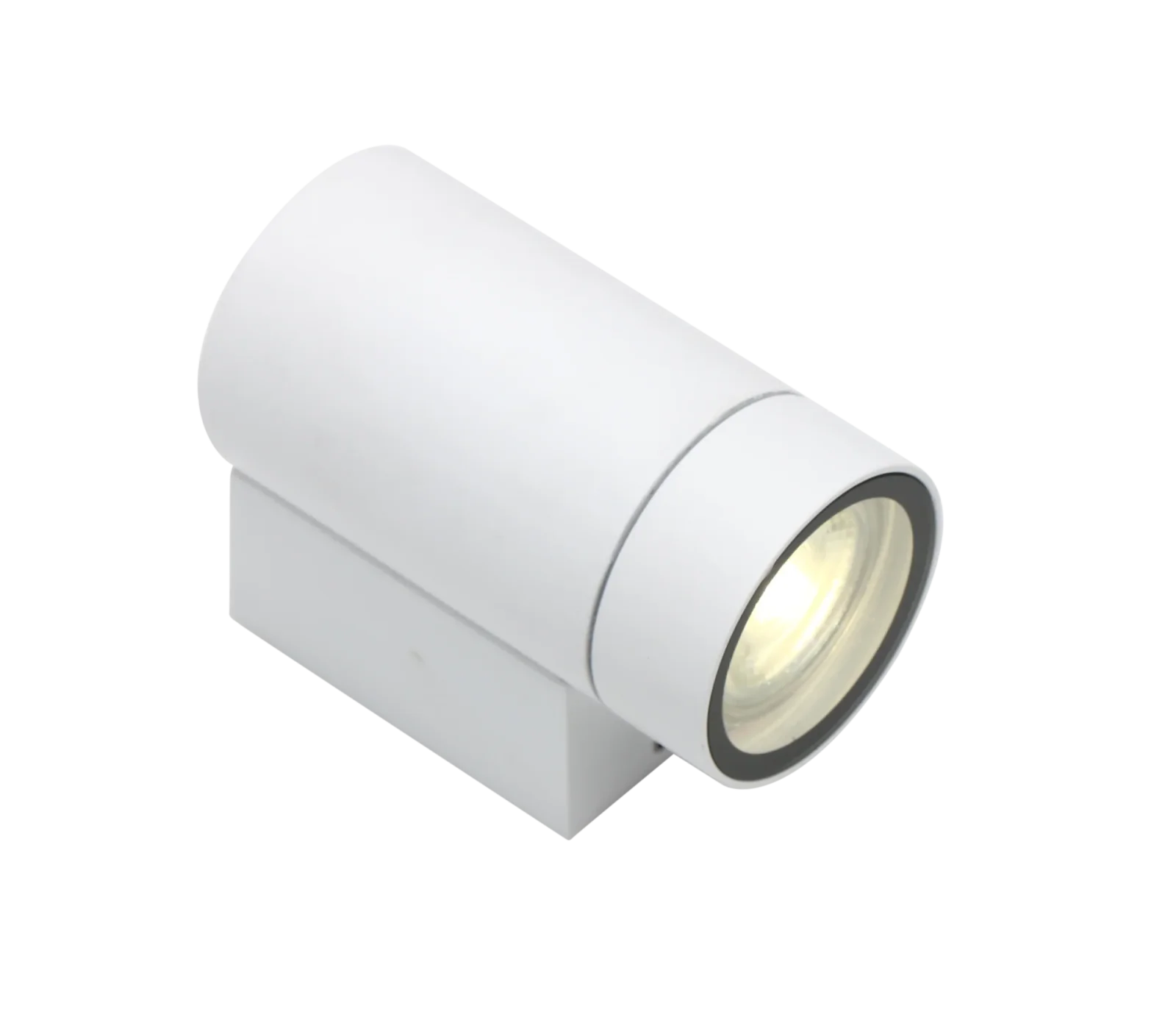 LED Wandlamp, GU10, IP65, Aluminium, Wit, Rond