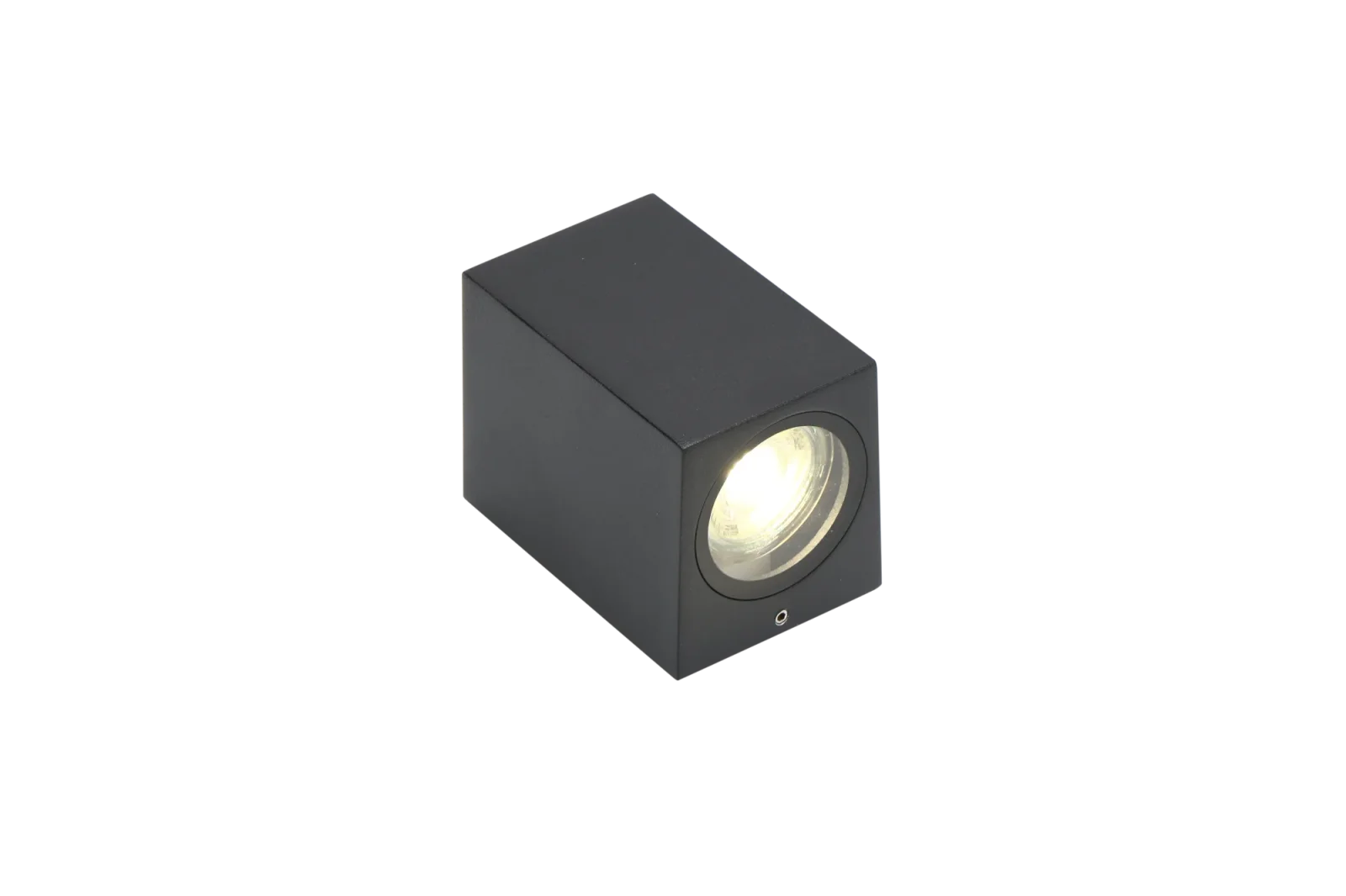 Moderne wandlamp, GU10 fitting, Aluminium, IP65, Zwart