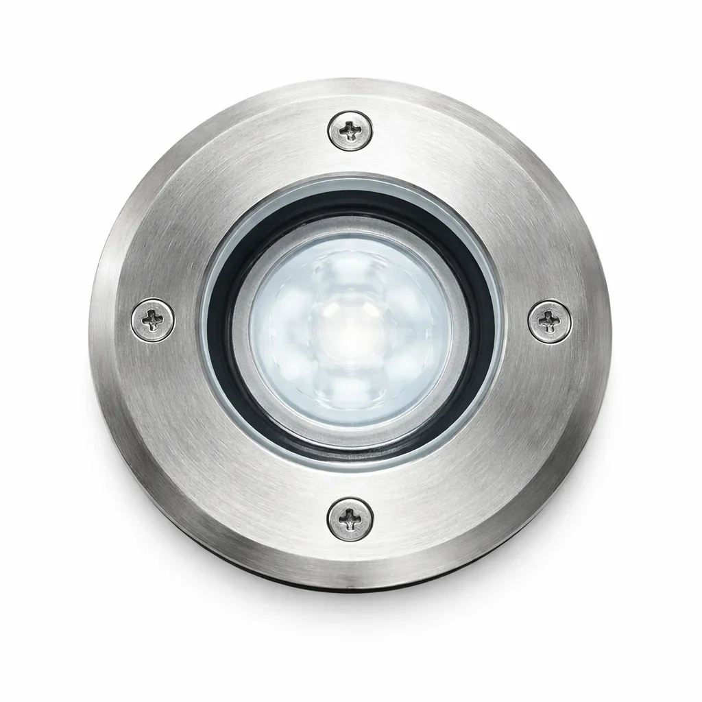 Inbouw grondspot, GU10 fitting, Aluminium, IP67, RVS