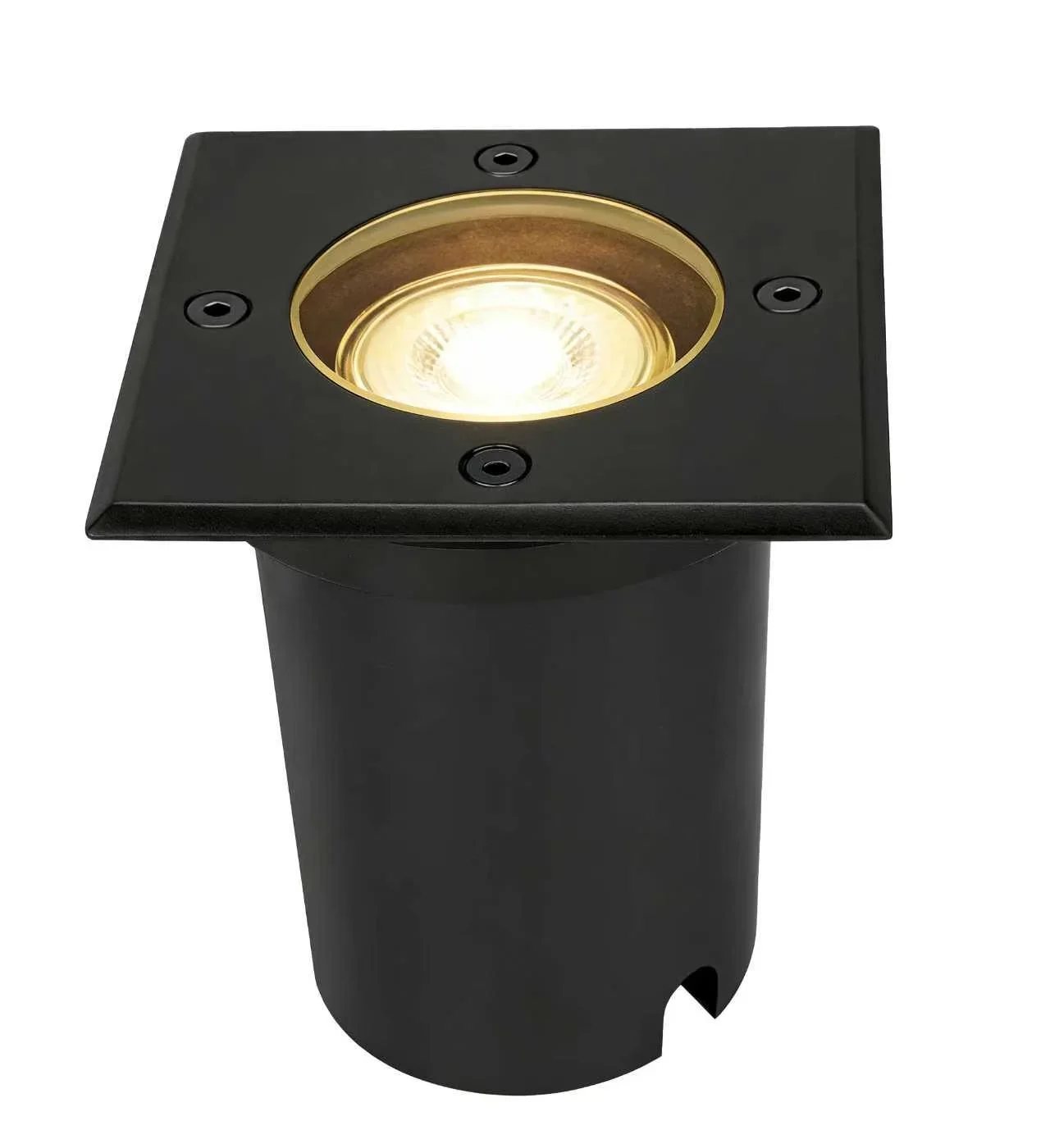 LED Grondspot GU10 IP67 Aluminium Zwart Vierkant Inbouw Buiten Compact