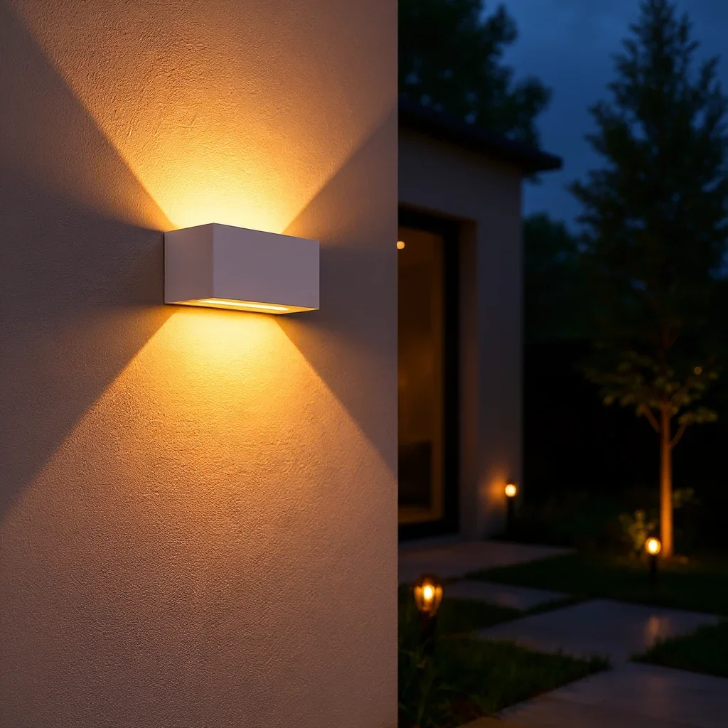 Moderne wandlamp wit, 4x3W, CCT, Aluminium, IP65