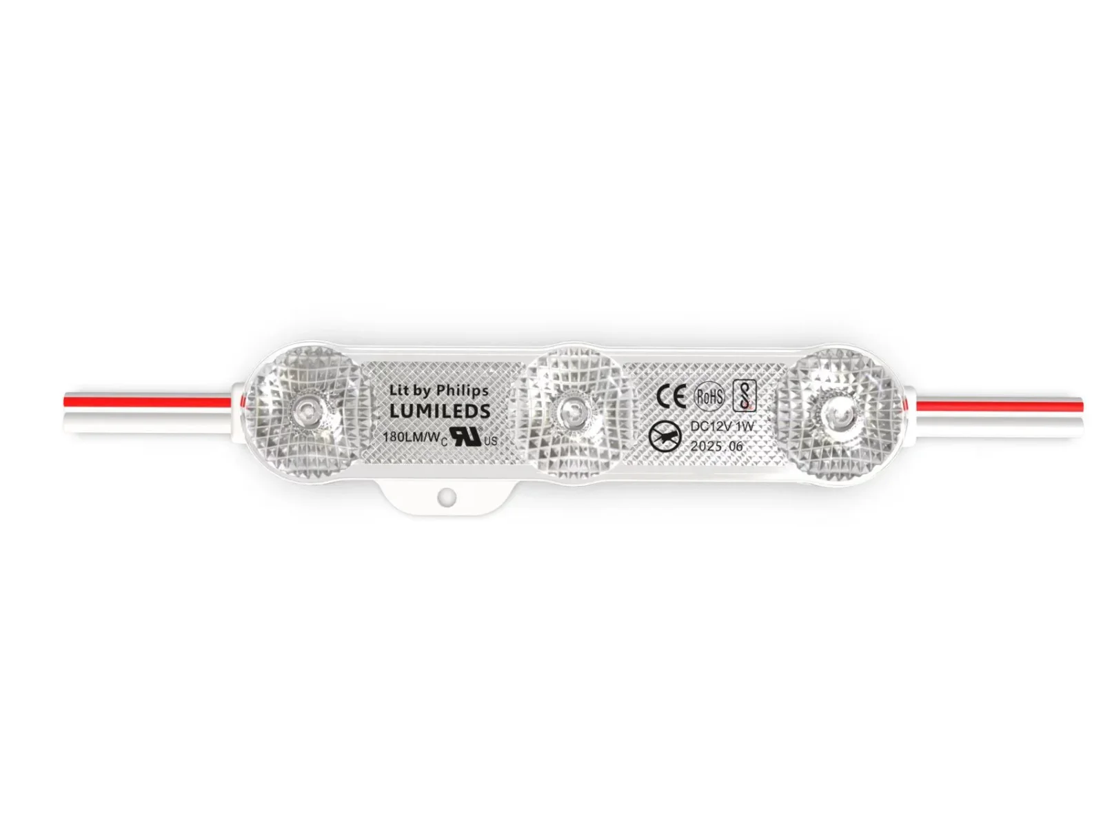 LED module, Blauw, 12V, 1W, 180Lm, 180°, IP68, Set van 20 stuks