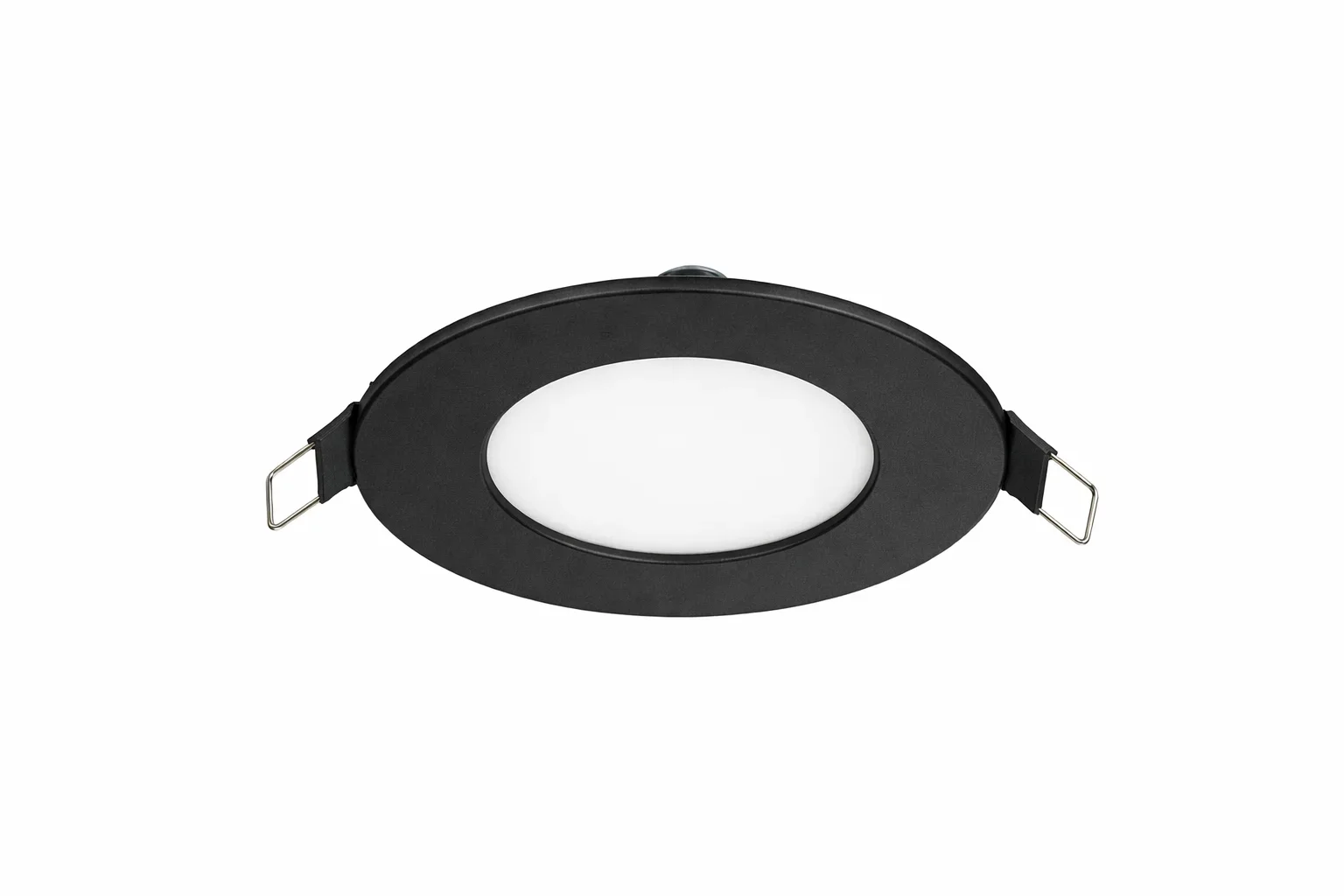 LED Slim Paneel, 6W, 3CCT, Rond, IP20, Zwart