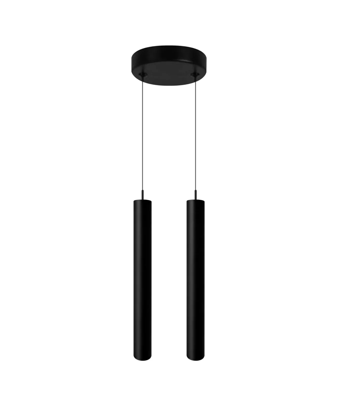 LED pendelarmatuur, 2x5W, 3CCT, dimbaar, Zwart