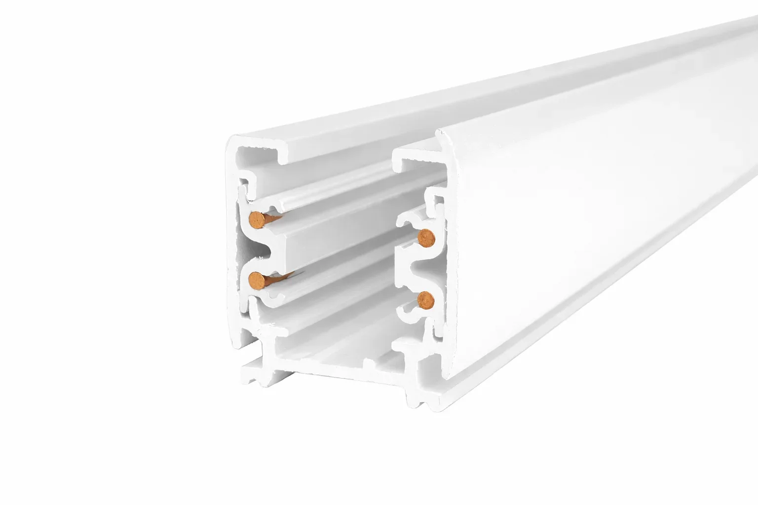 3-fase spanningsrail, 3000mm, Wit