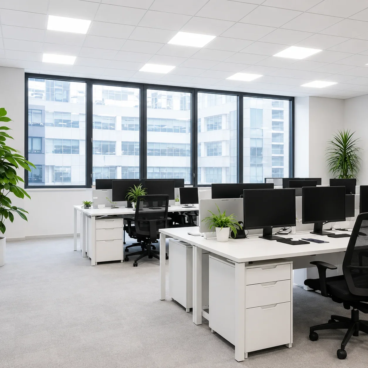 LED Backlight Paneel, 36W, 60x60cm, Incl. EU Snoer