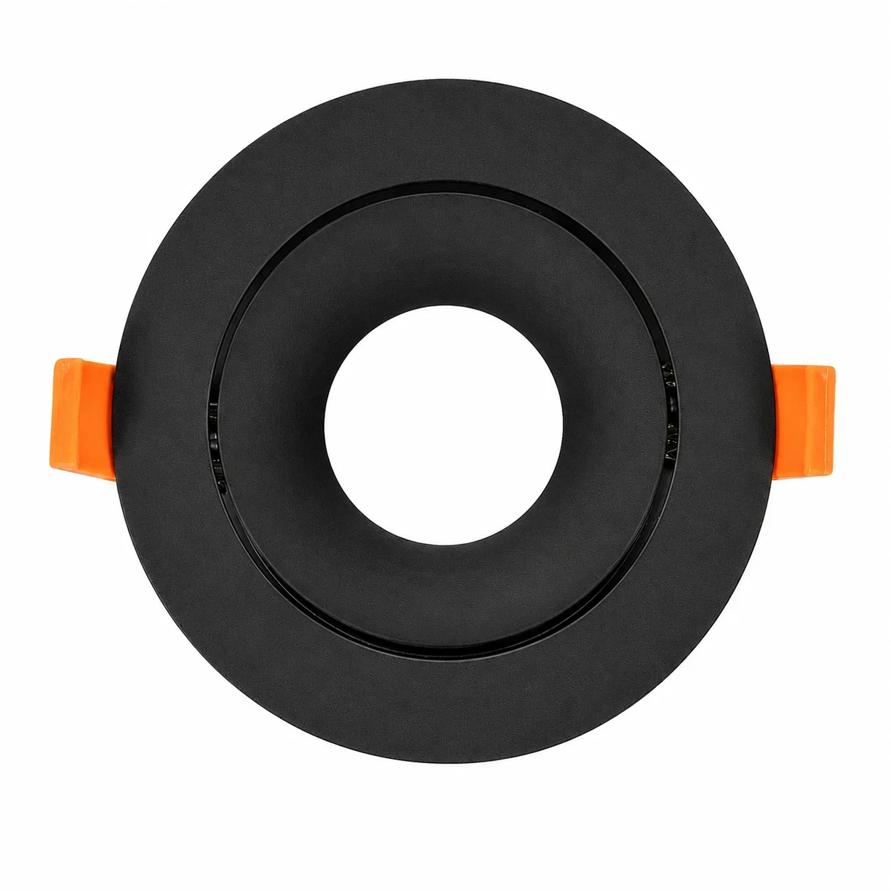 LED GU10 Inbouwspot Armatuur, Rond, Kantelbaar, IP20, Zwart