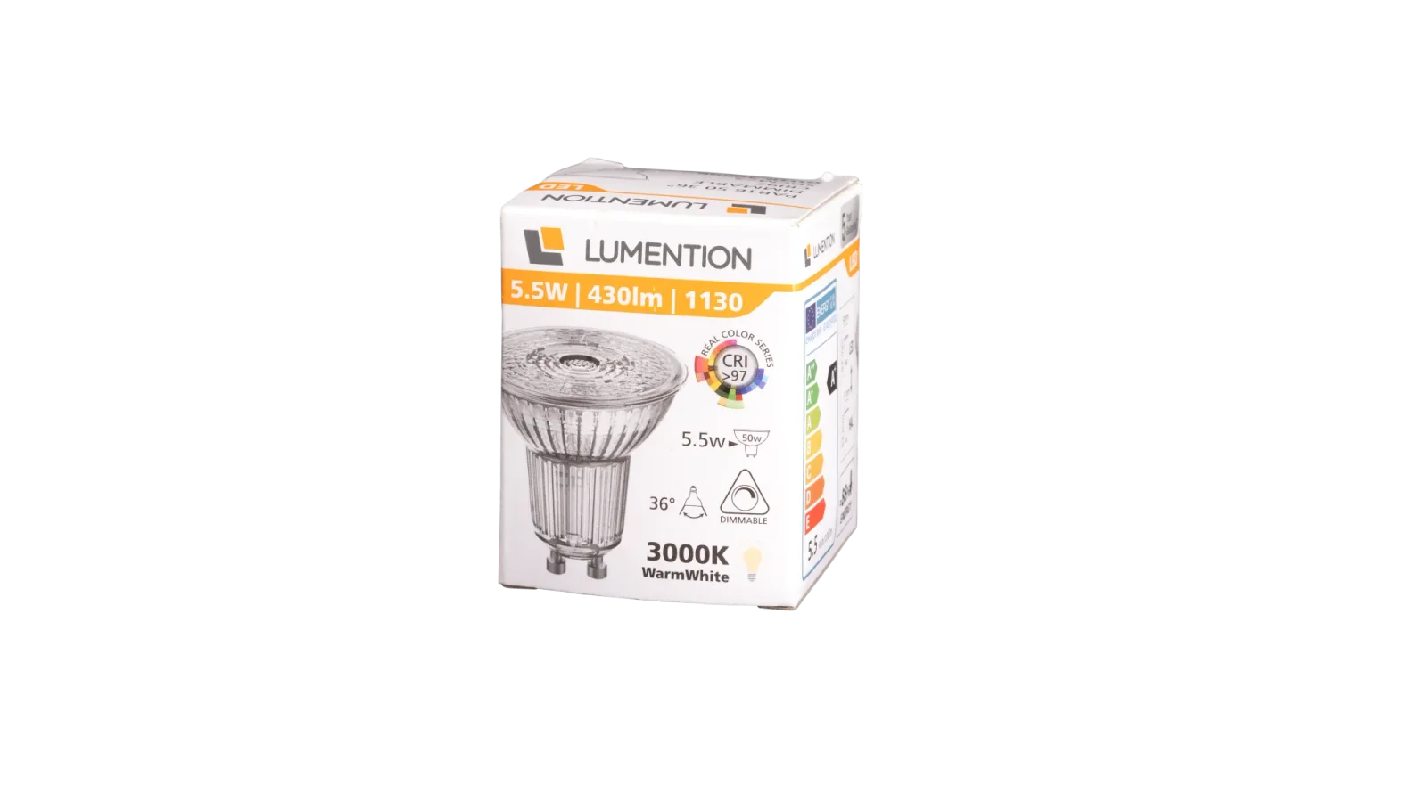 Dimbare GU10 LED Spot Set, 5.5W, 3000K, IP20, 10 stuks