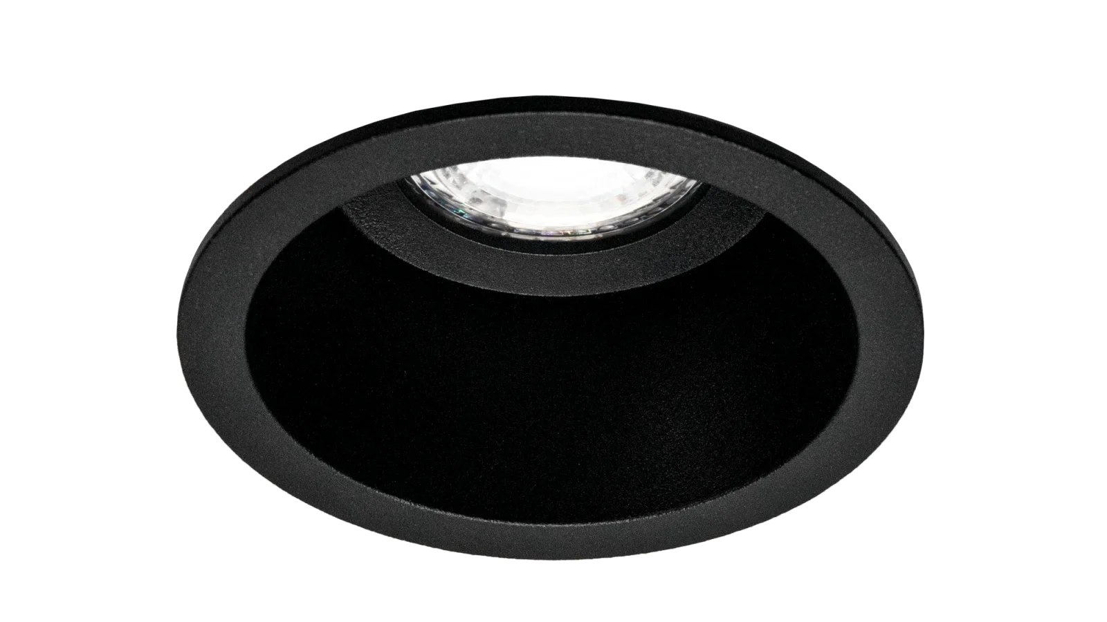 LED Inbouwspot Armatuur, Rond, Zwart, IP20