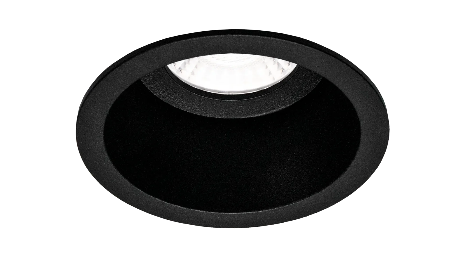 LED Inbouwspot Armatuur, Rond, Zwart, IP20