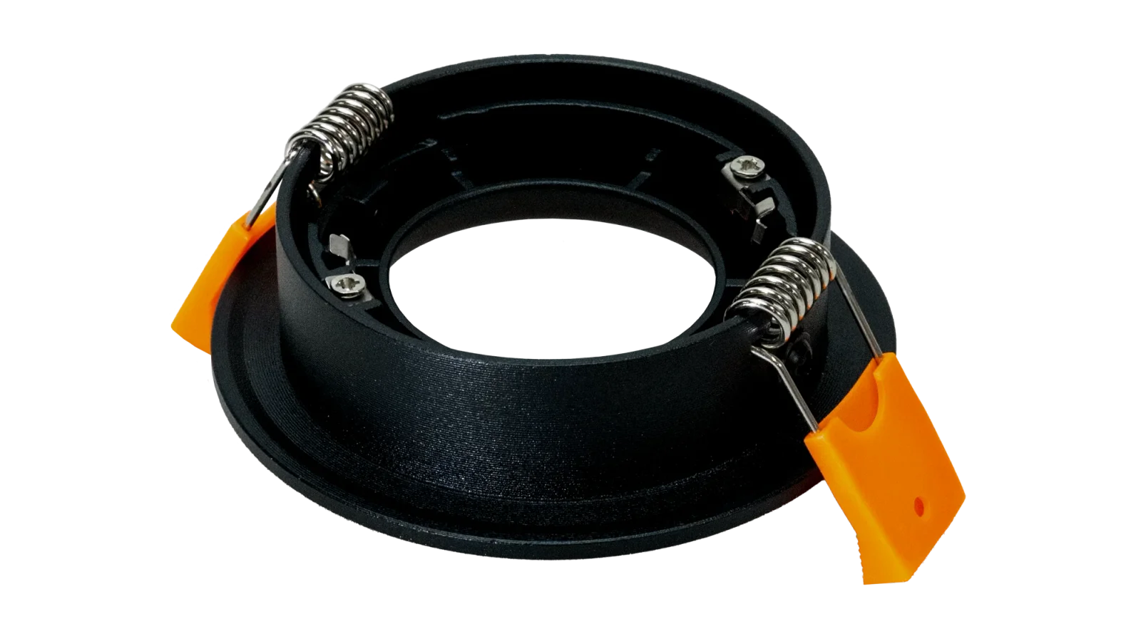 LED Inbouwspot Armatuur Set, Ø85xH22 mm, Rond, Kantelbaar 30°, Mat Zwart, 6 stuks