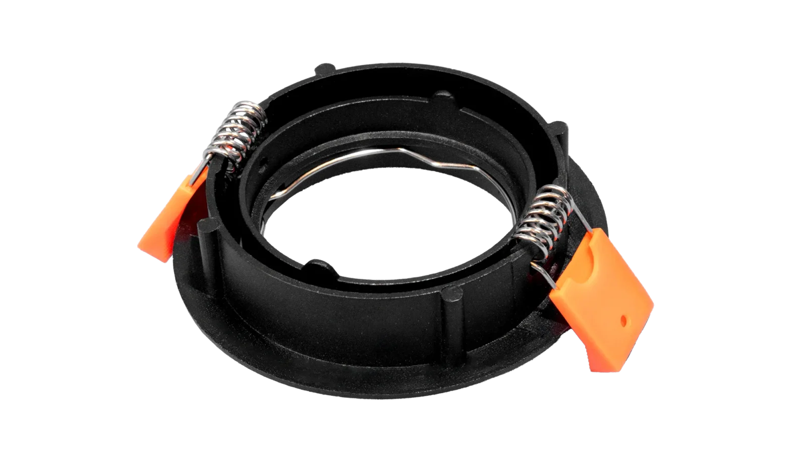 LED Inbouwspot Armatuur Set, Ø82xH22 mm, IP20, Rond, Kantelbaar 30°, Mat Zwart, 6 stuks