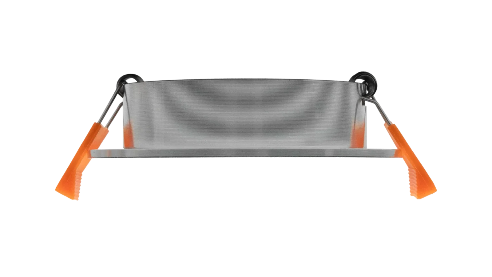 LED GU10 Inbouwspot Armatuur Set, Ø92xH25 mm, Boorgat Ø80 mm, Zilvergrijs RVS, 6 stuks