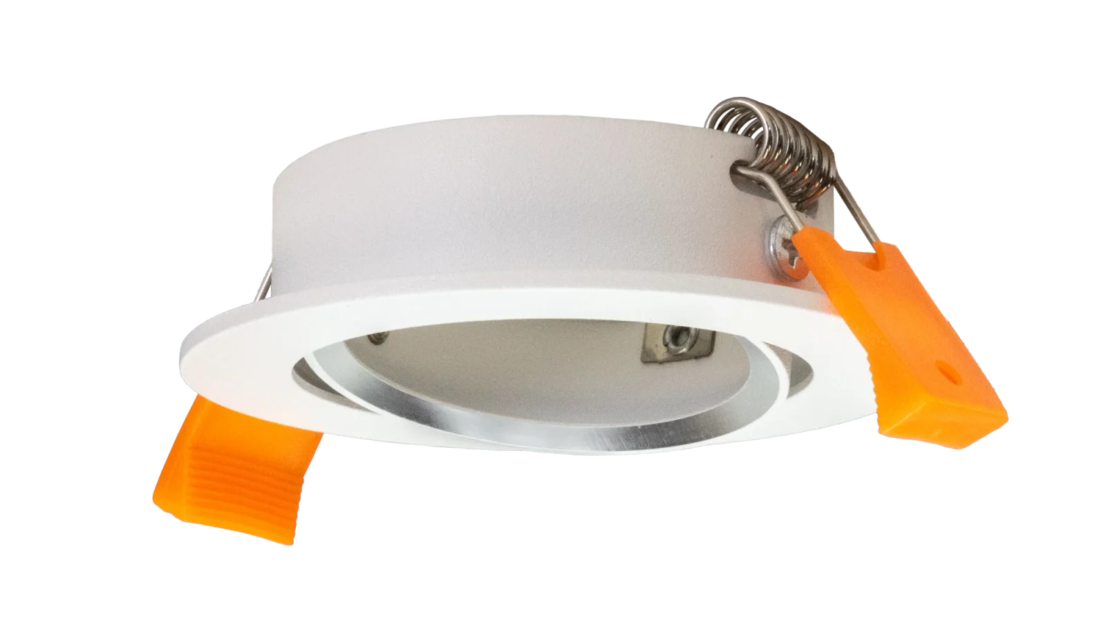 LED GU10 Inbouwspot Armatuur Set, Ø81xH24 mm, Kantelbaar, Wit en Zilver, 6 stuks