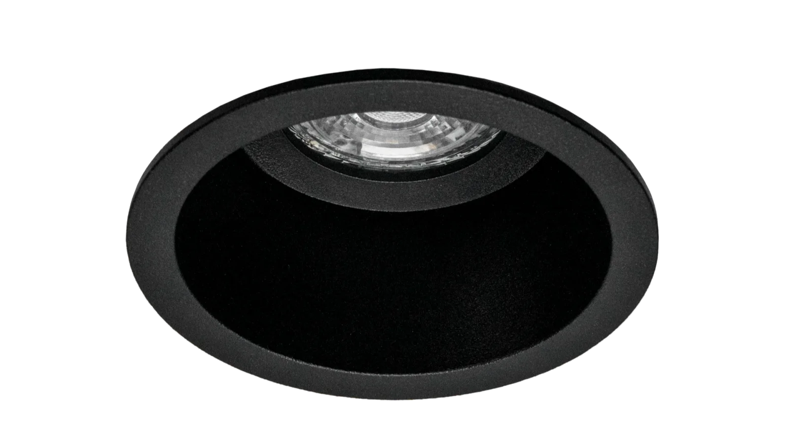 LED Inbouwspot Armatuur Set, Ø85xH50 mm, Rond, Mat Zwart, 6 stuks