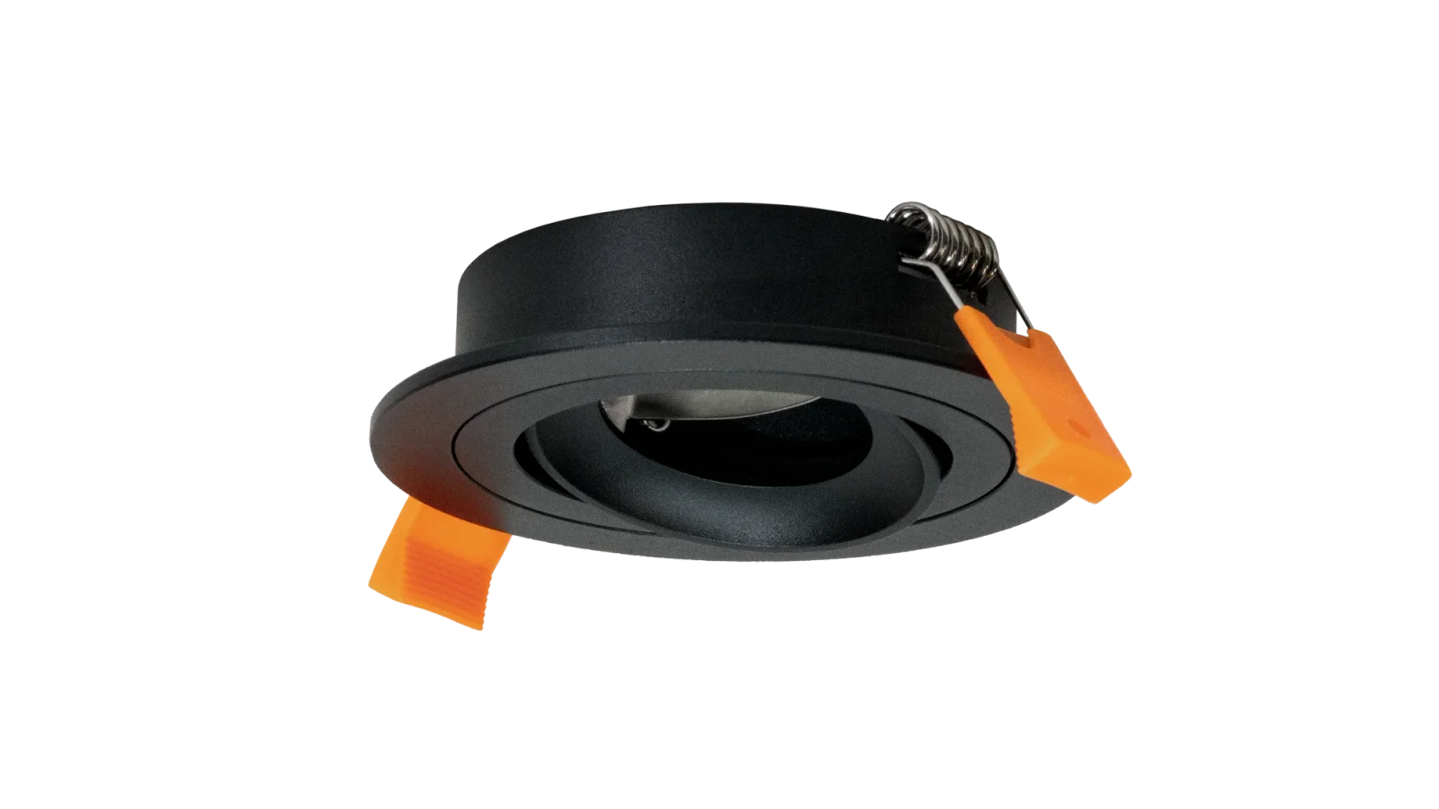 LED GU10 Inbouwspot Armatuur Set, Ø92xH23 mm, Kantelbaar, Mat Zwart, 6 stuks