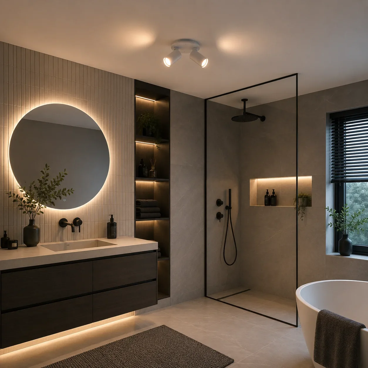 Badkamer Spot NOVA2, 2-Lichts, IP44, Wit