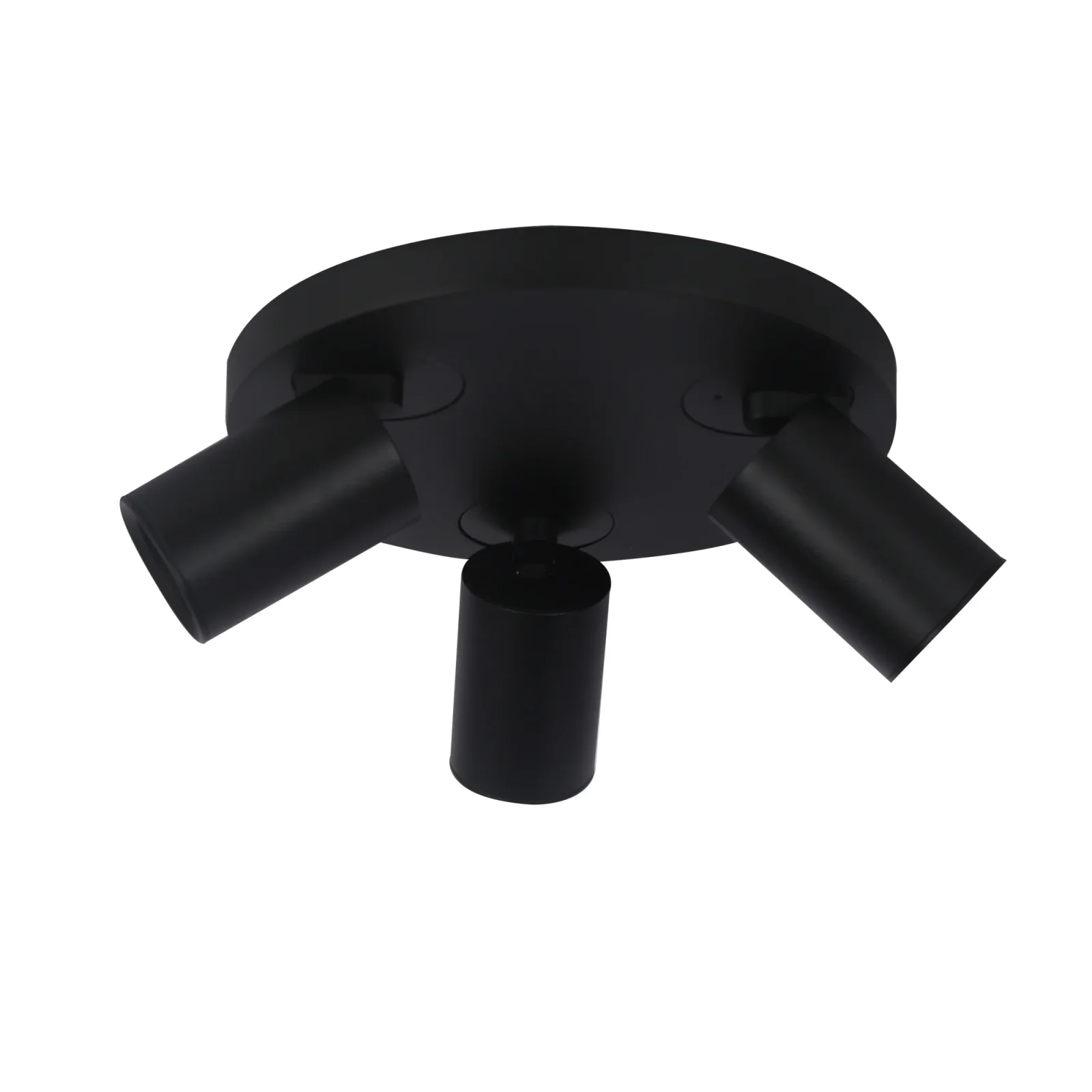 Plafondspot NOVA3 R, 3-Lichts, IP20, Zwart