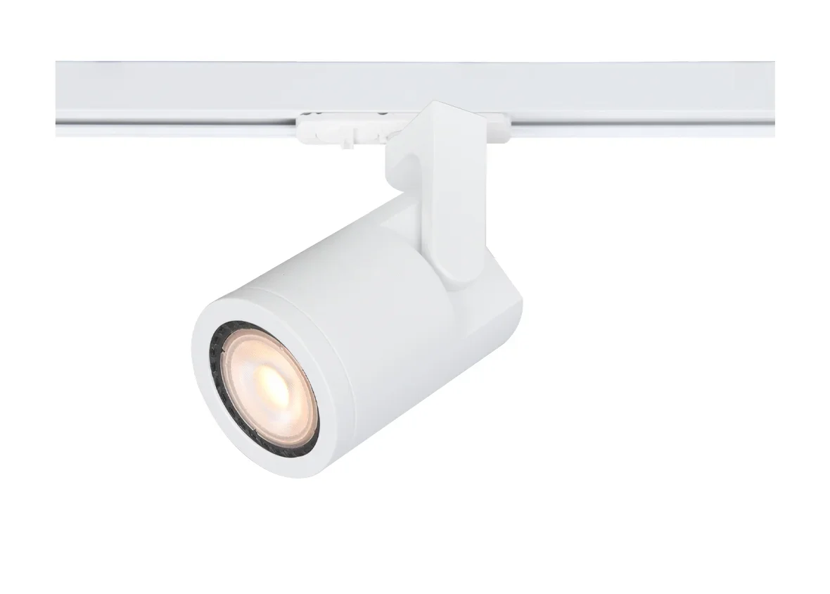 1-Fase LED Railspot, GU10, IP20, Ø60x90 mm, Wit