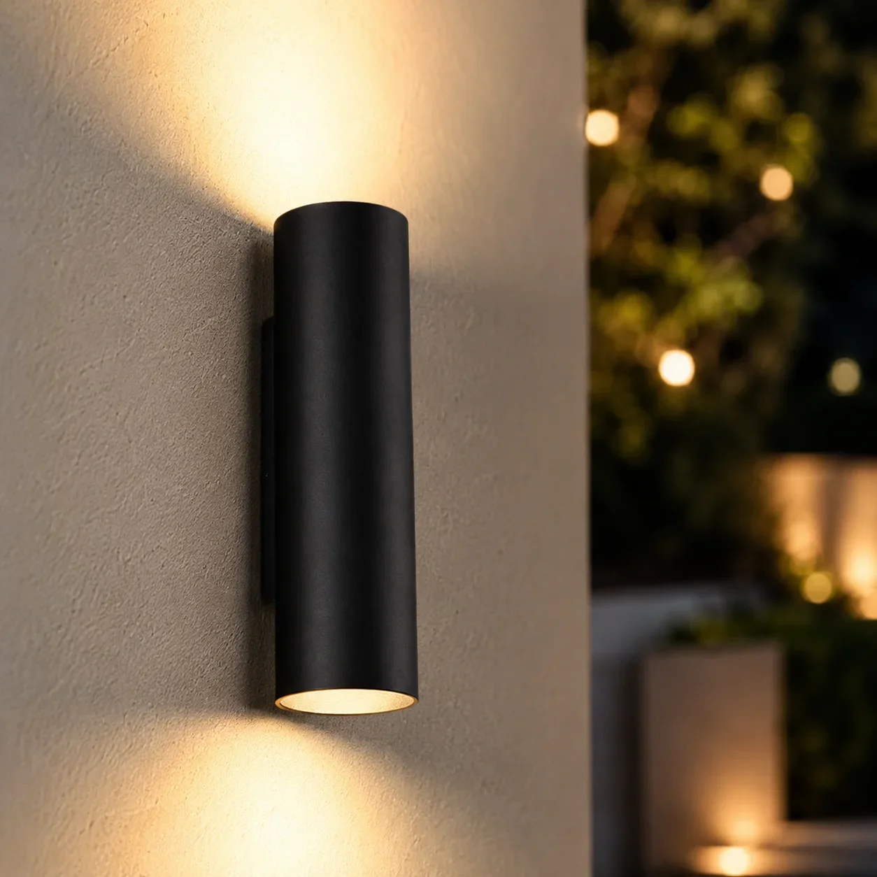 Wandlamp BIGO, GU10, IP20, Ø65x255 mm, Zwart