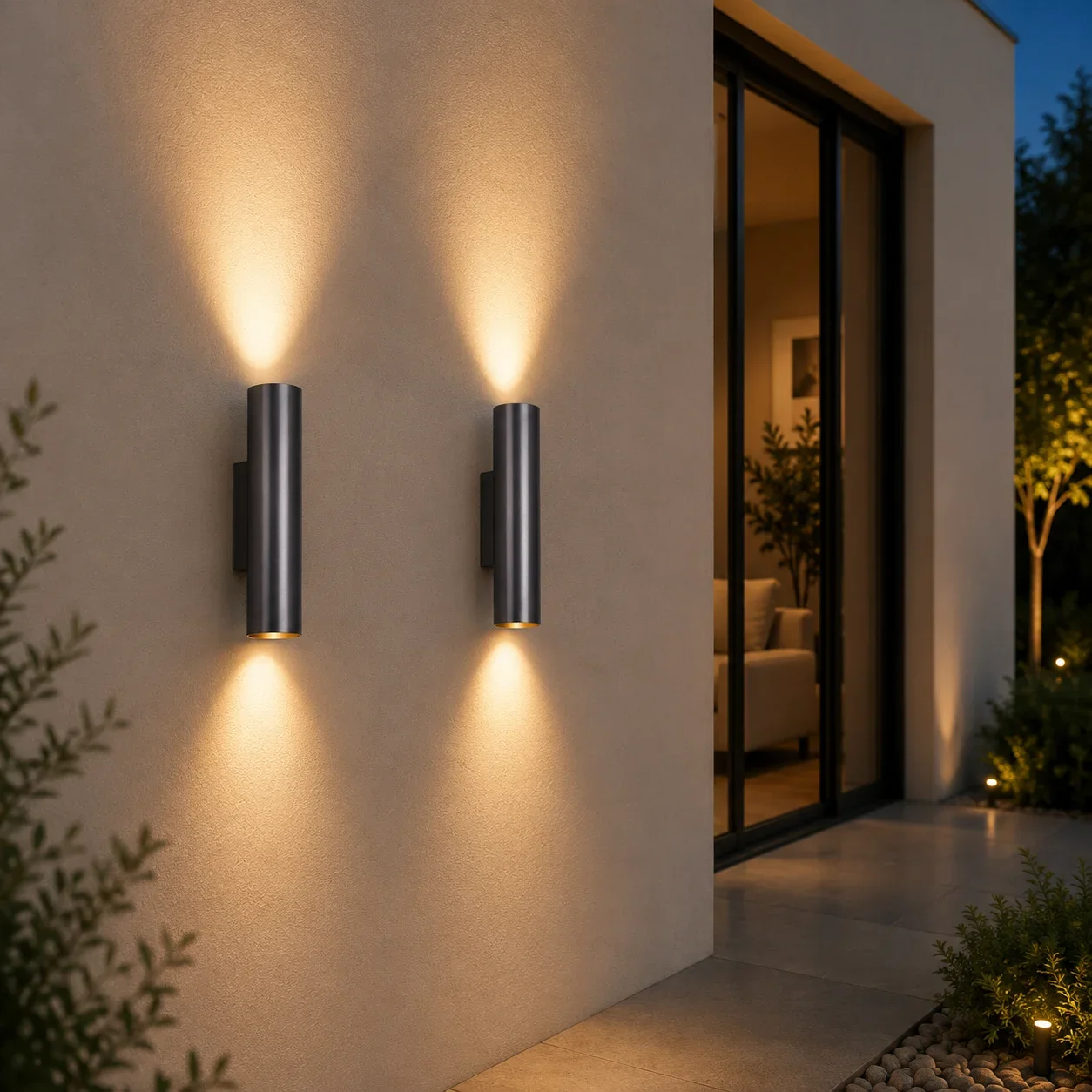 Wandlamp BIGO, GU10, IP20, Ø65x255 mm, Brons