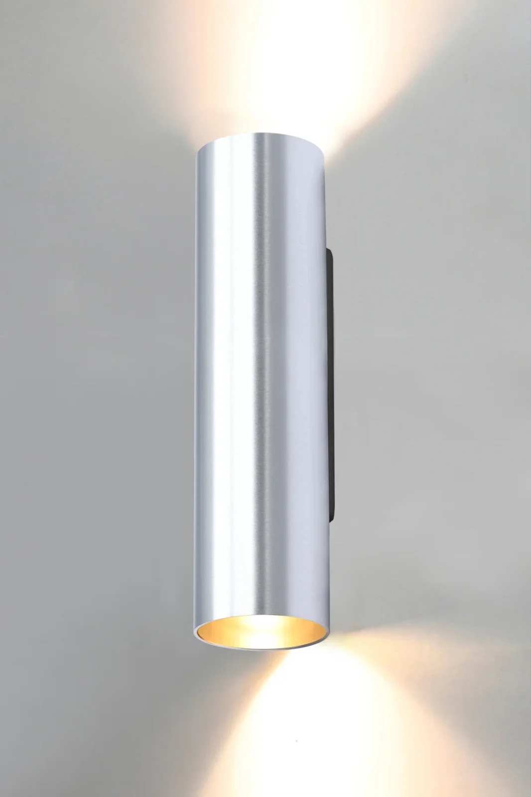 Wandlamp BIGO, GU10, IP20, Ø65x255 mm, Geborsteld Aluminium