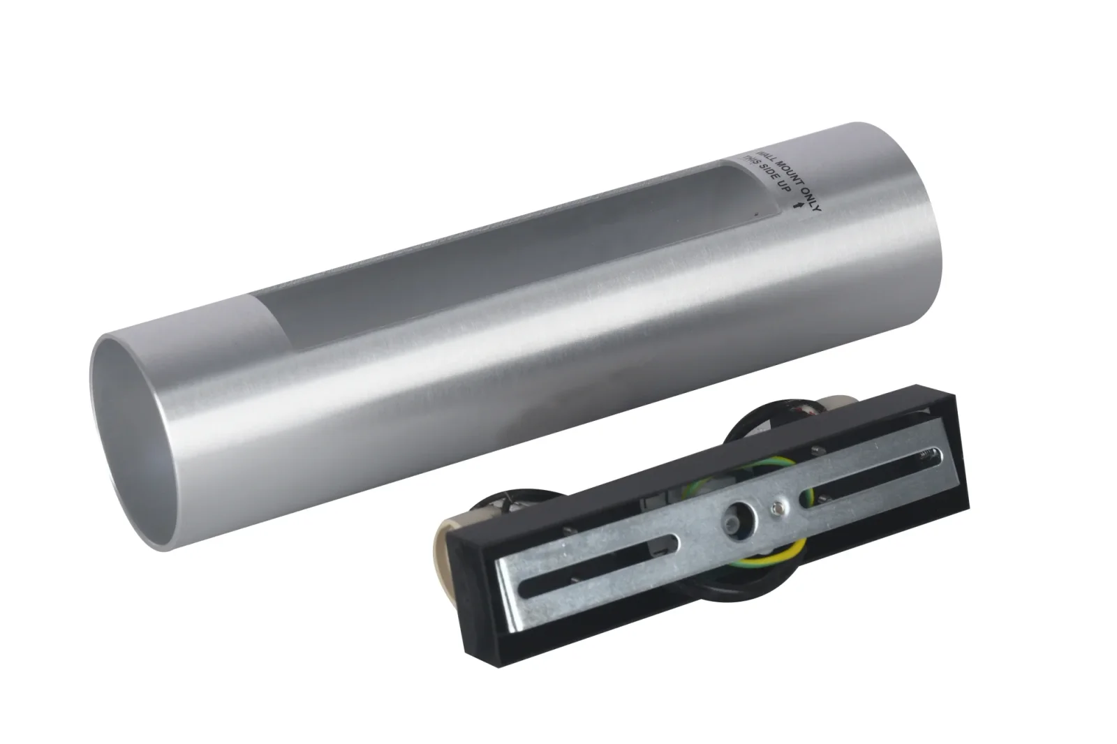 Wandlamp BIGO, GU10, IP20, Ø65x255 mm, Geborsteld Aluminium