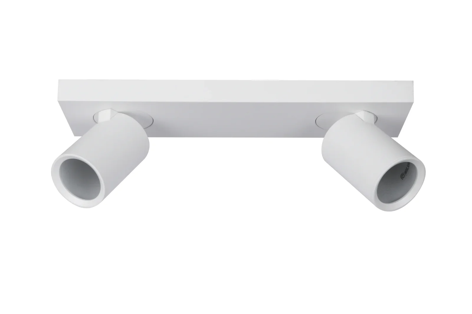 Plafondspot NOVA2 S, Rechthoekig, 2-Lichts, Kantelbaar, GU10, Wit