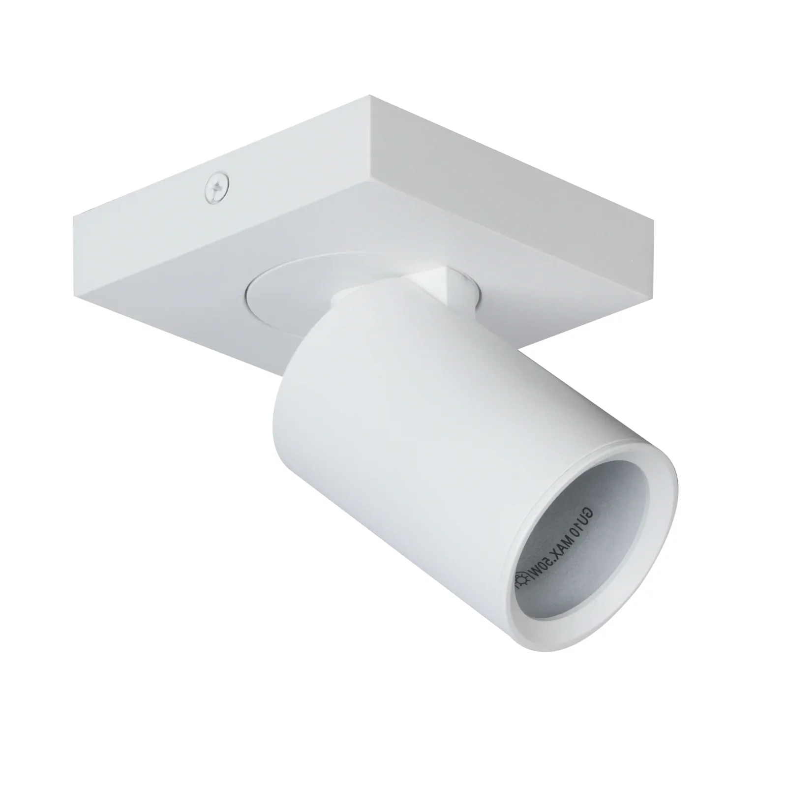 Plafondspot NOVAS, Vierkant, GU10, IP20, Wit