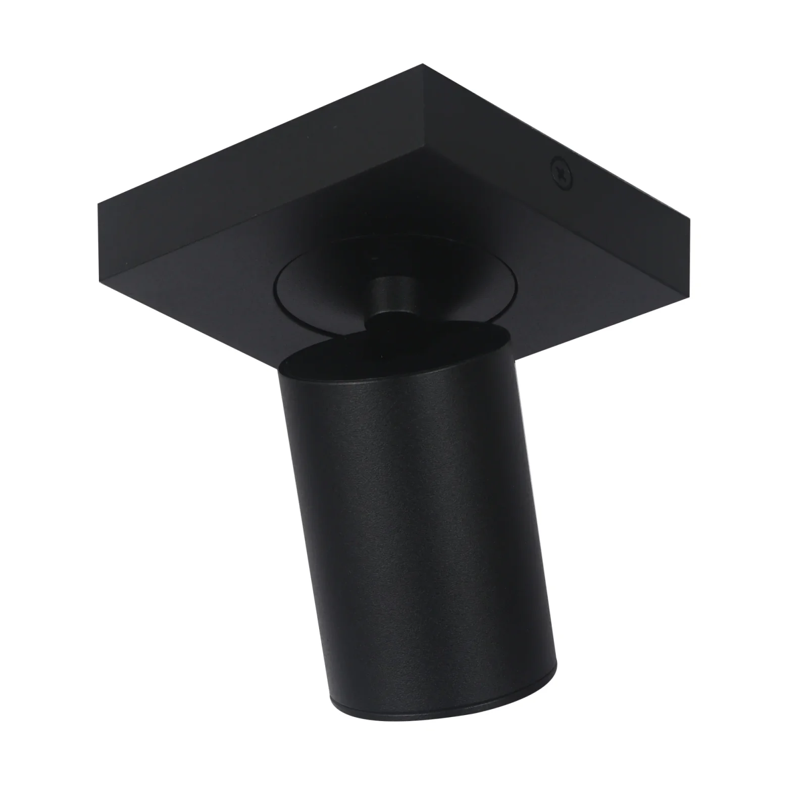 Plafondspot NOVAS, Vierkant, GU10, IP20, Zwart