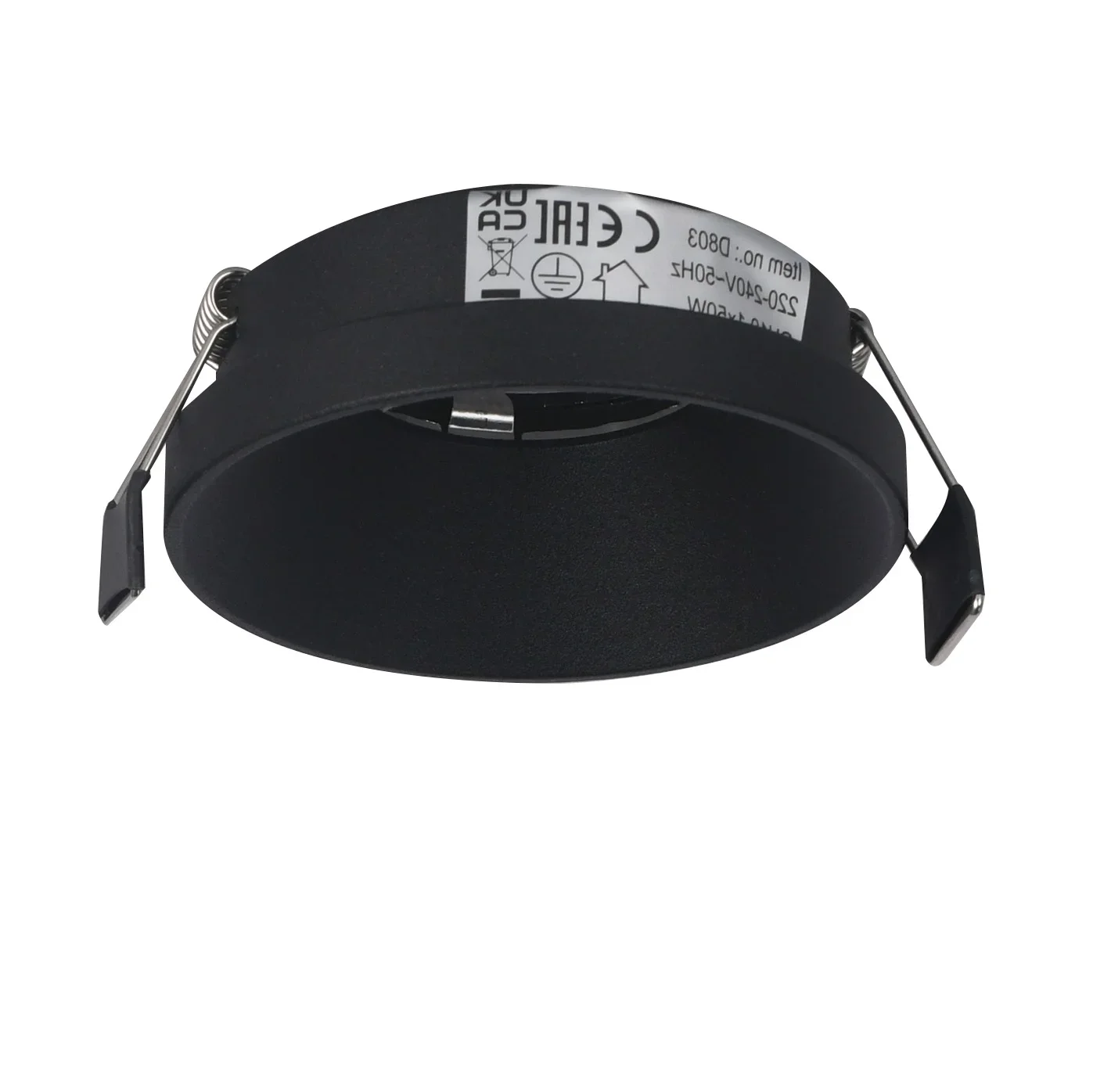 GU10 Inbouwspot Armatuur DAZZLE, IP20, Zwart
