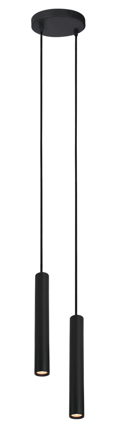 Hanglamp HOLA 2, Zwart, 2-Lichts, Ø170 mm, IP20