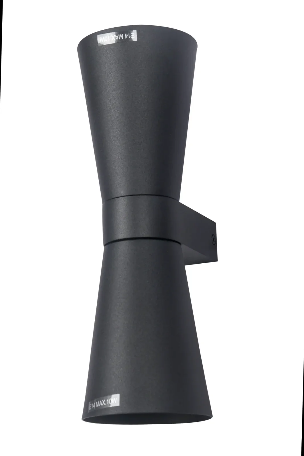 Wandlamp VACE, GU10, IP20, Ø90 x 270 mm, Zwart