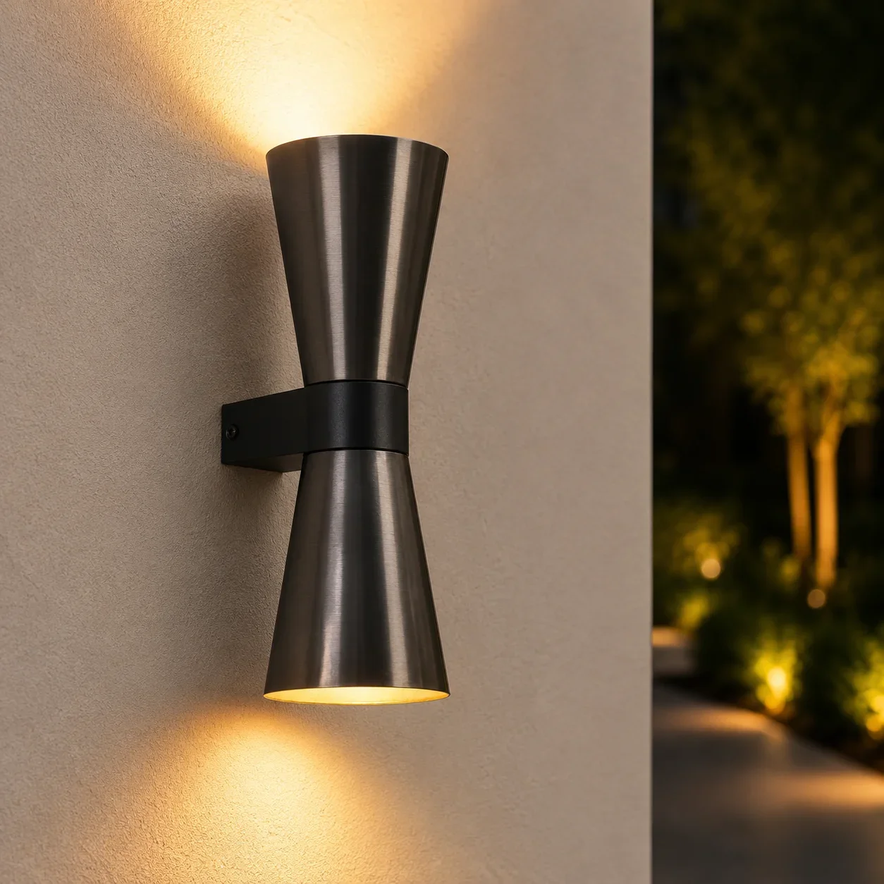 Wandlamp VACE, GU10, IP20, Ø90 x 270 mm, Brons