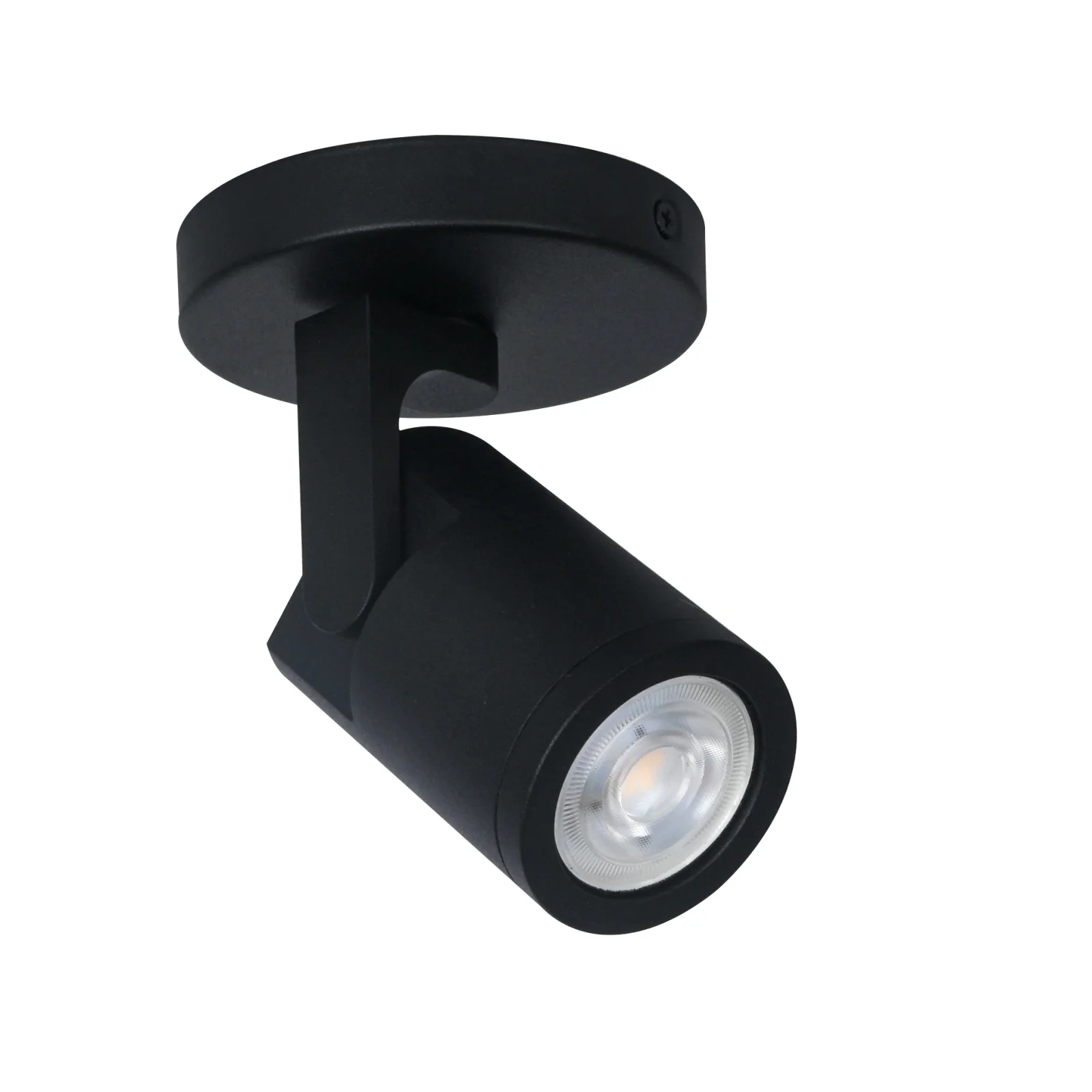 Plafondspot SOLO, Rond, Kantelbaar, GU10, IP20, Zwart