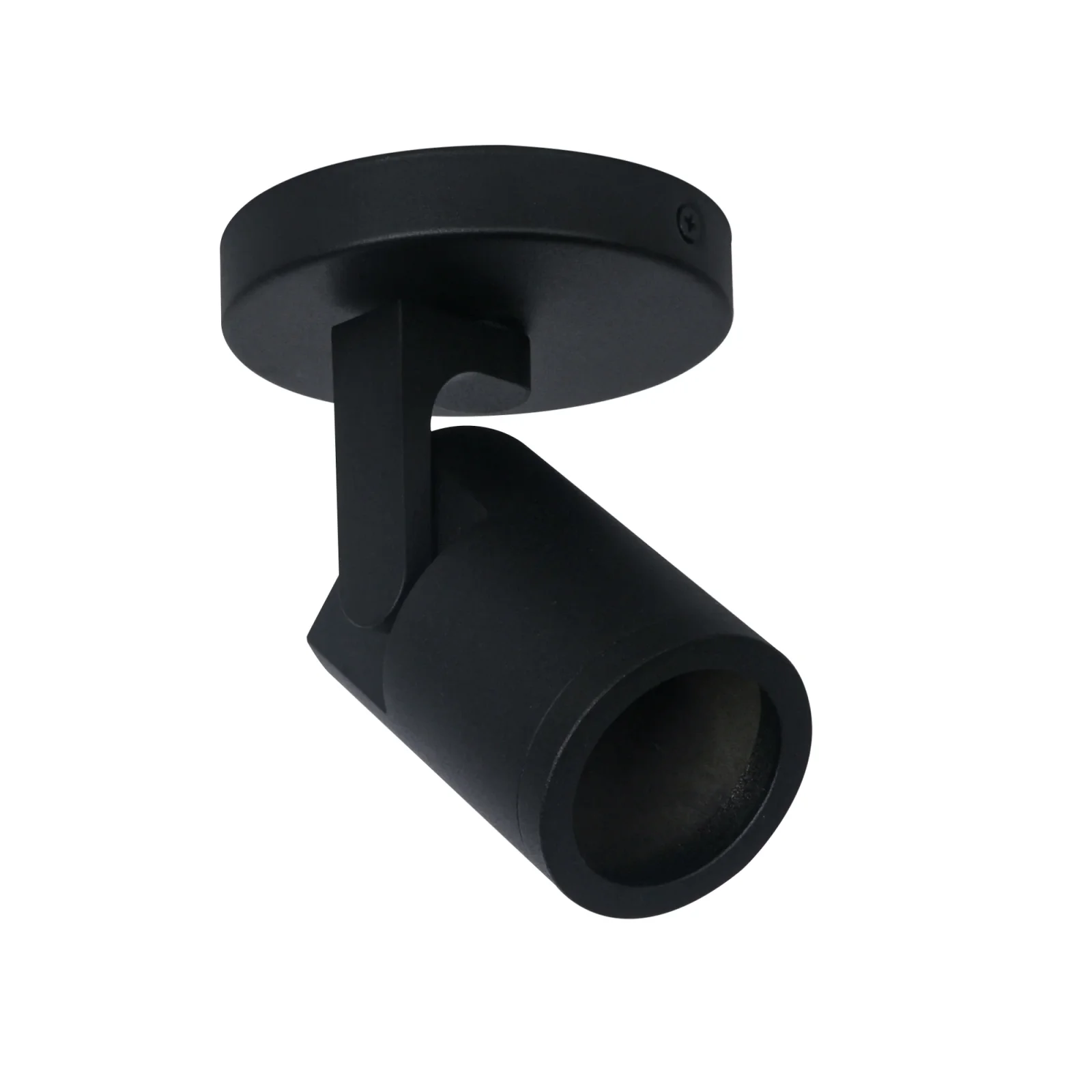 Plafondspot SOLO, Rond, Kantelbaar, GU10, IP20, Zwart