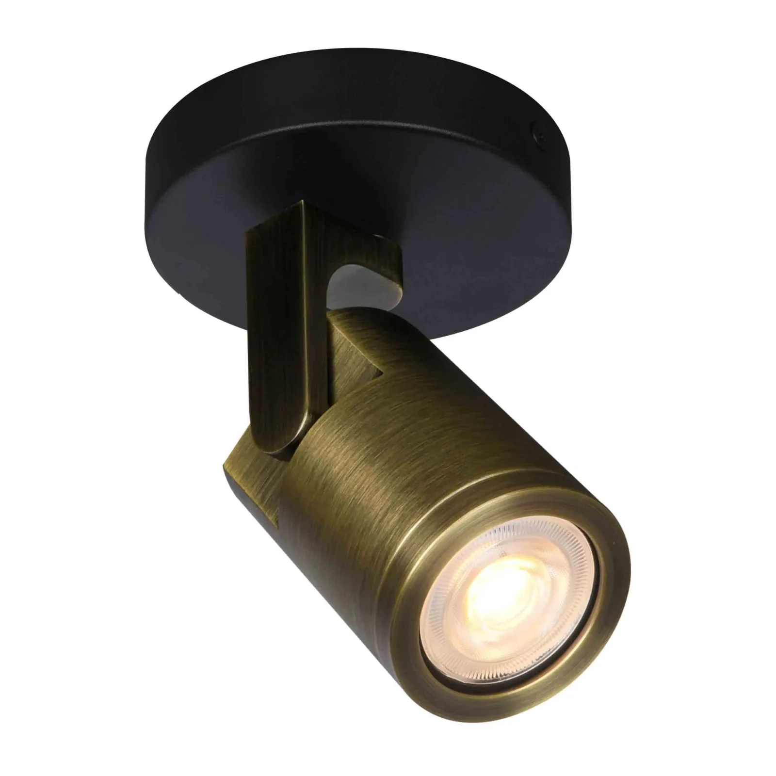 Plafondspot SOLO, Rond, Kantelbaar, GU10, IP20, Antiek Brons
