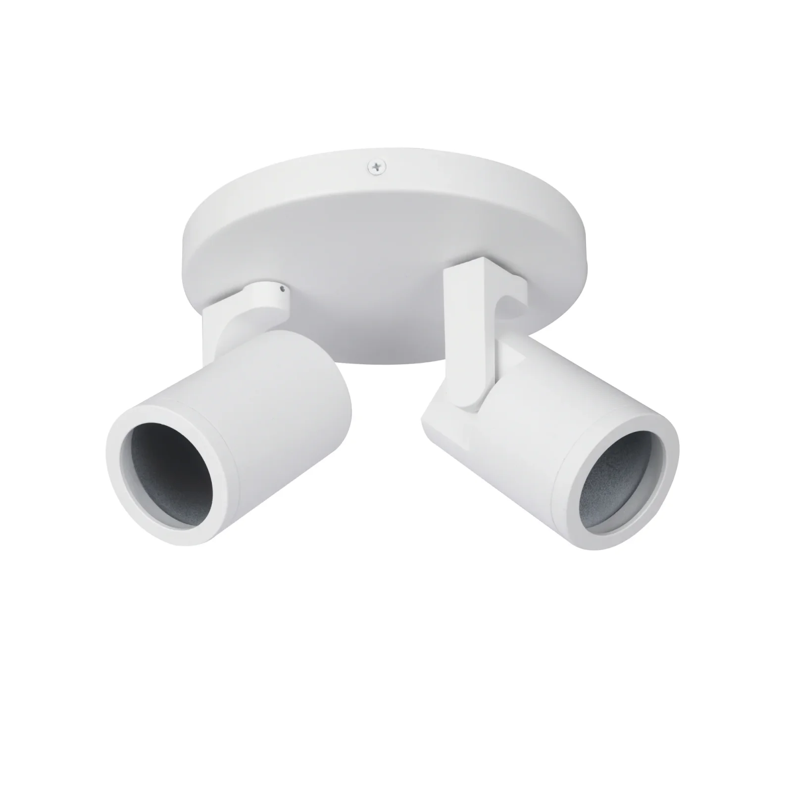 Plafondspot SOLO2, Rond, 2-Lichts, Kantelbaar, GU10, IP20, Wit