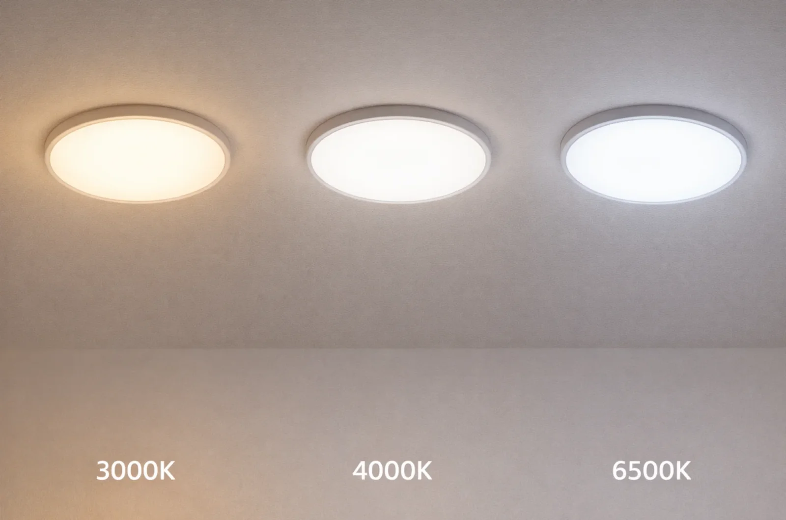 LED Plafondlamp, 36W, Ø40 cm, CCT 3000K-4000K-6500K, IP54, Zwart