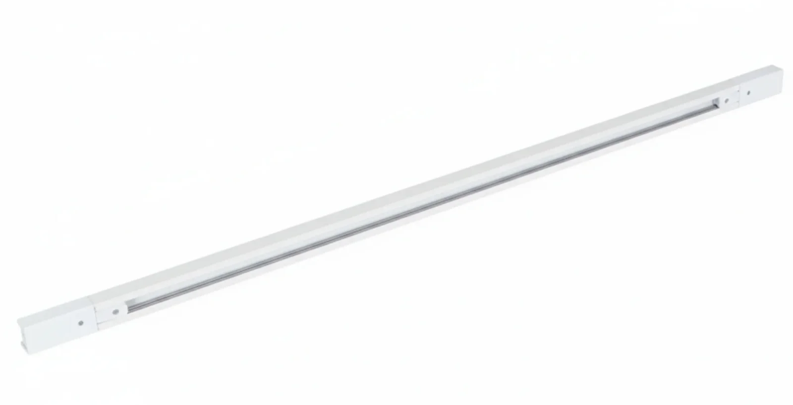 1-fase spanningsrail, 1000mm, Wit