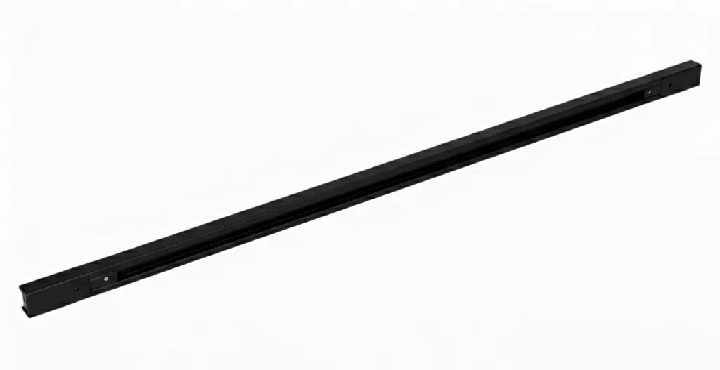 1-fase spanningsrail, 1000mm, Zwart