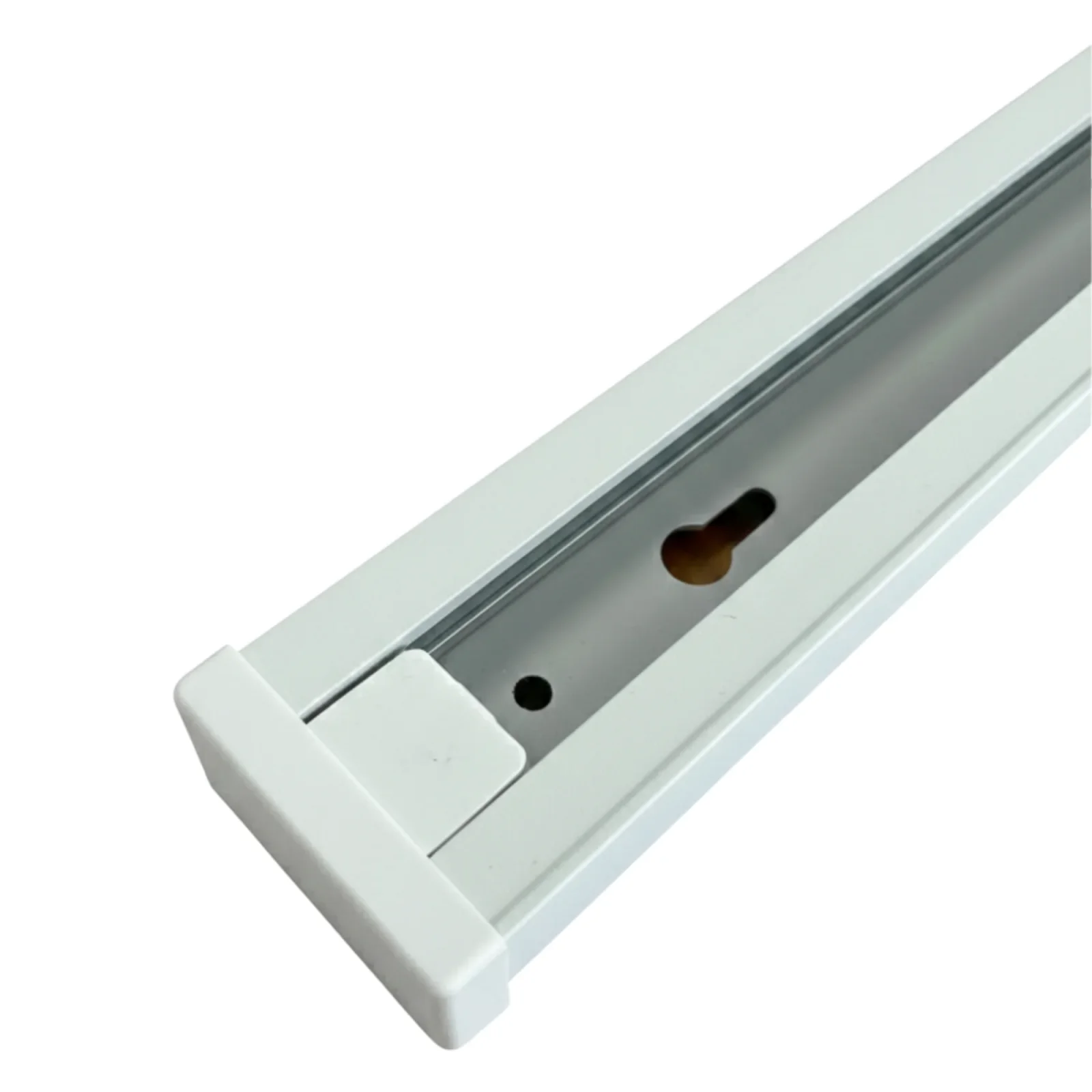 1-fase spanningsrail, 2000mm, Wit