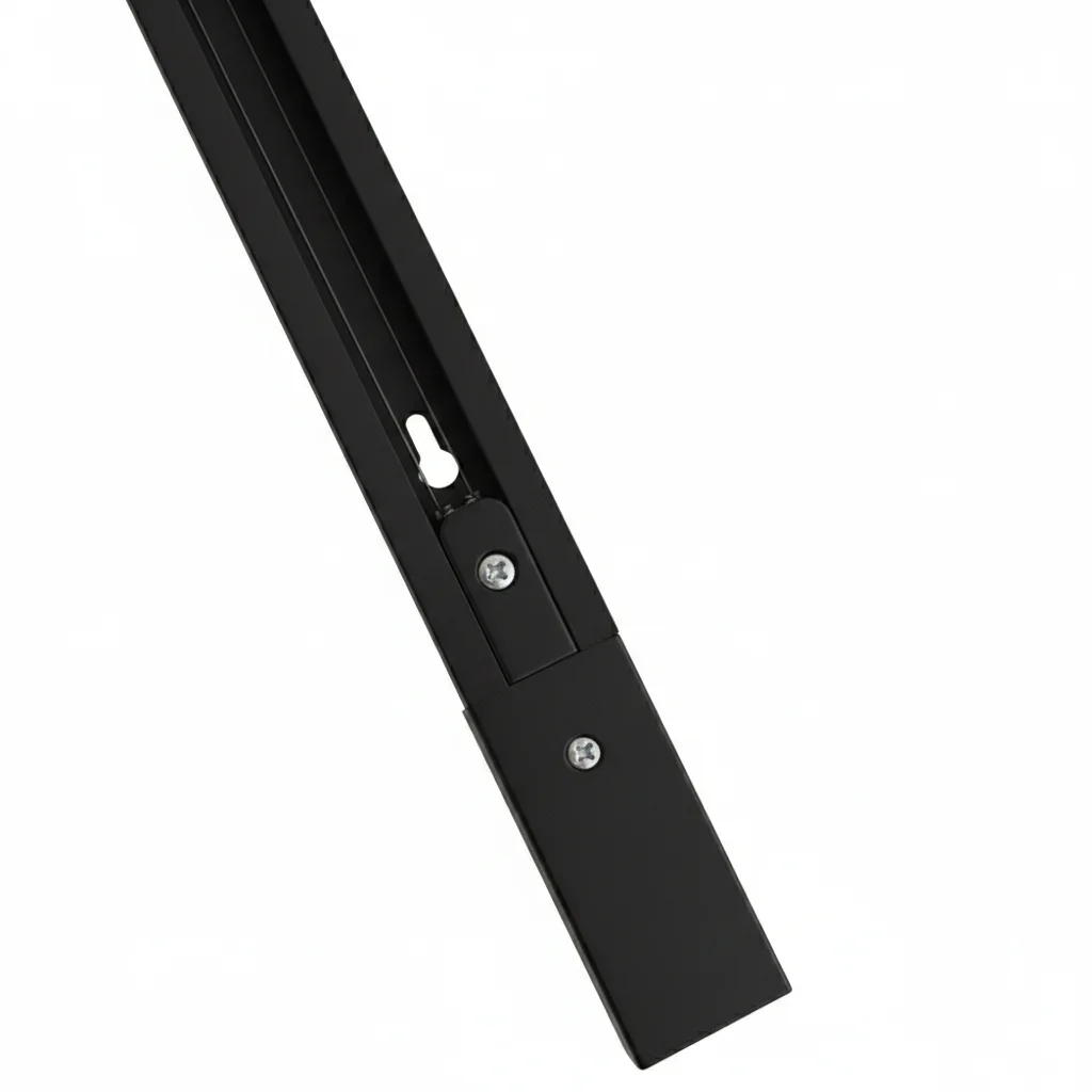 1-fase spanningsrail, 1500mm, Zwart