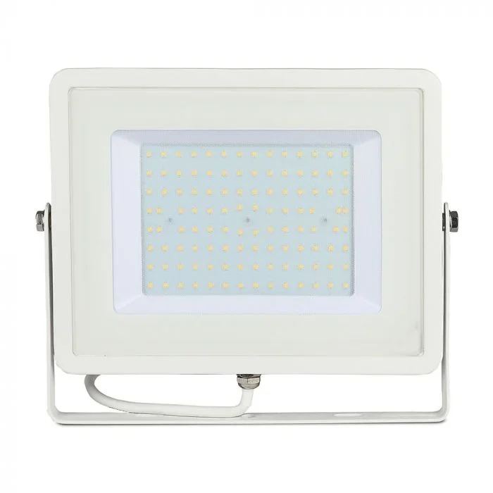 LED Breedstraler, 100W, 6400K, 10000 Lumen, IP65, Witte Behuizing