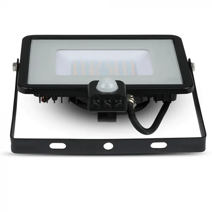 LED Breedstraler, 50W, SMD, PIR Sensor, Samsung LED Chip, 6400K, Zwarte Behuizing