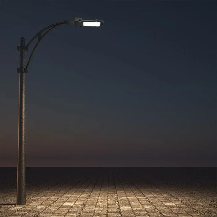 LED Straatlamp, 50W, Samsung LED Chip, 6400K, Grijze Behuizing