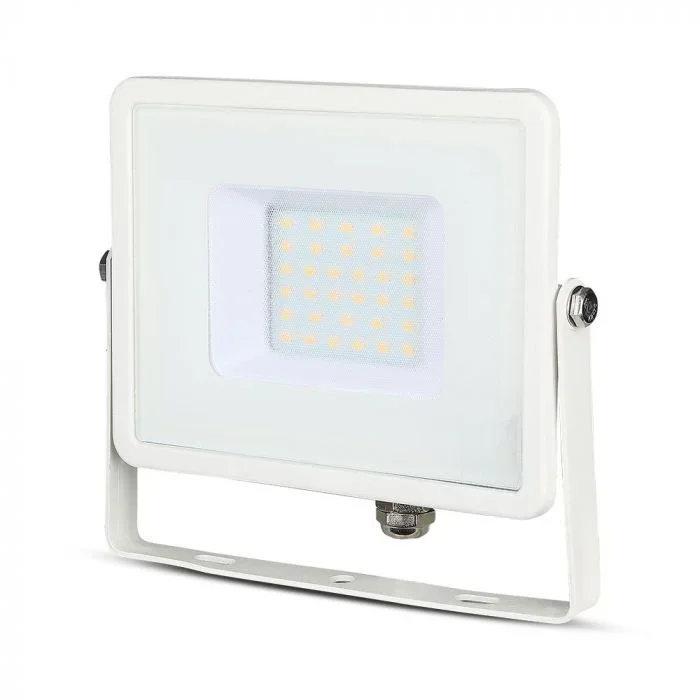 LED Breedstraler, 30W, SMD, Samsung LED Chip, 3000K, Witte Behuizing