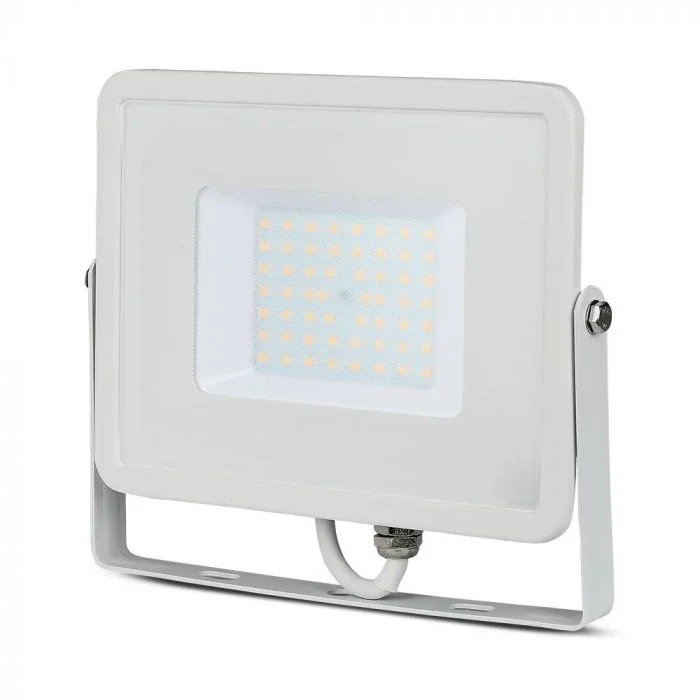 LED Breedstraler, 50W, SMD, Samsung LED Chip, 6500K, Witte Behuizing
