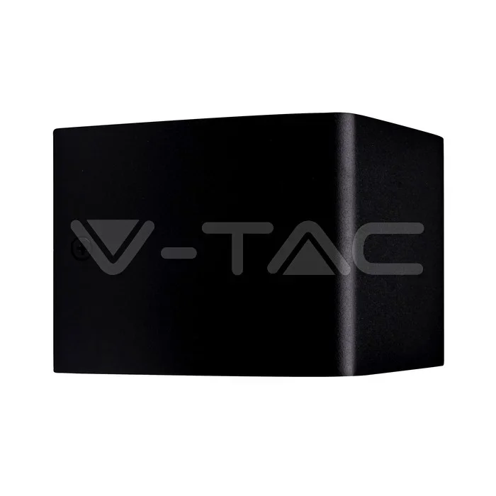 LED Wandlamp, 5W, Vierkant, Zwart, 3000K Warm Wit