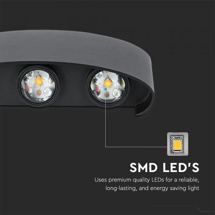 LED Wandlamp, 7W, Zandzwart, 3000K Warm Wit